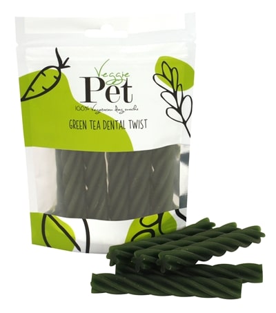 Veggie Pet Green Tea Dental Twist | Tuckercare