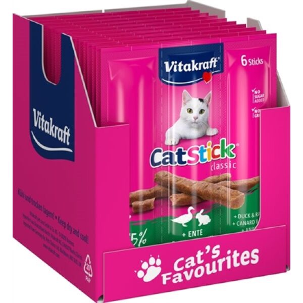 Vitakraft cat-stick mini eend met konijn | tuckercare