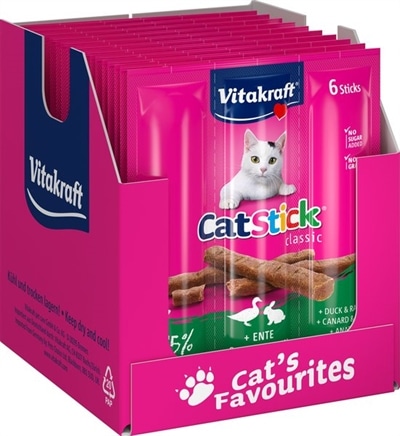 Vitakraft Cat-Stick Mini Eend Met Konijn | Tuckercare