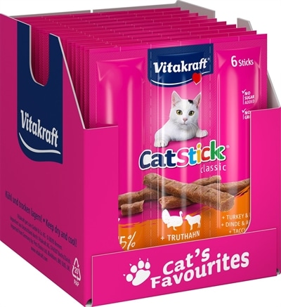 Vitakraft Cat-Stick Mini Kalkoen Met Lam | Tuckercare