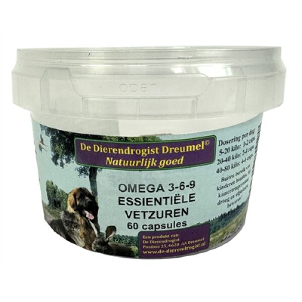 Dierendrogist omega 3-6-9 vetzuren capsules | tuckercare